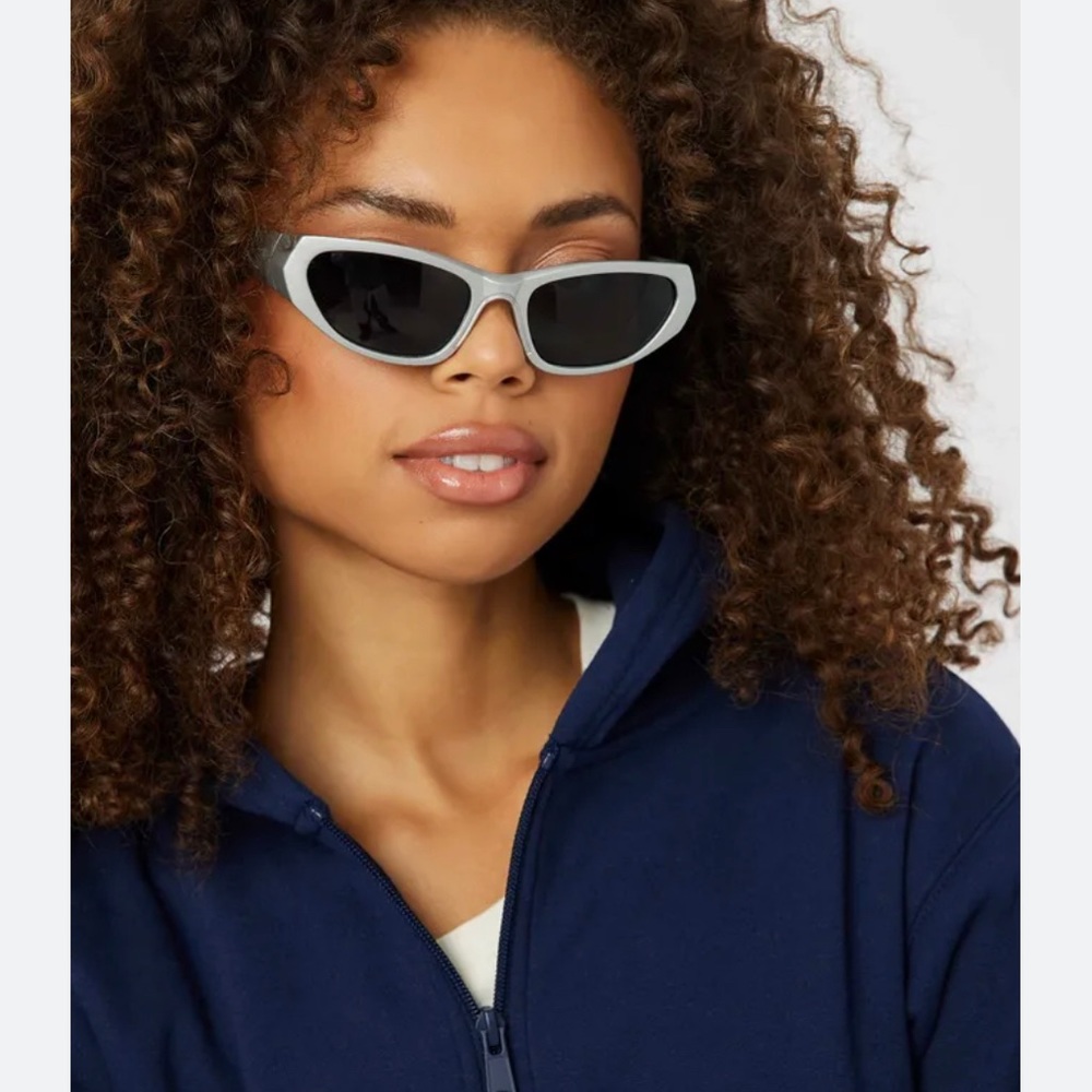 Ardene Wraparound Silver Sunglasses